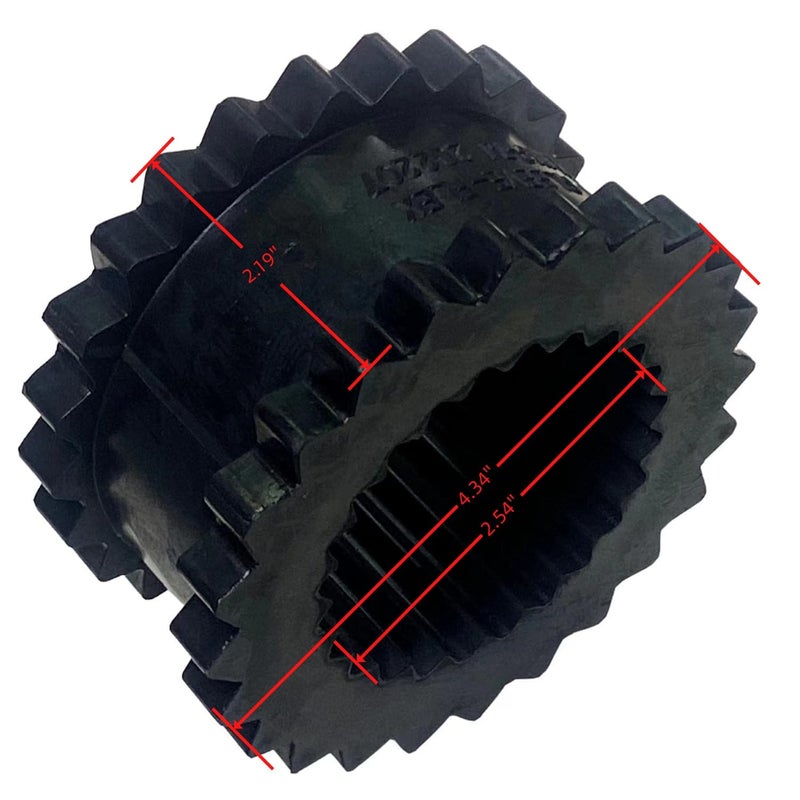 Zpcia Solid Design Coupling Sleeve Elastomer 7JE S-Flex Sure Flex, 4.34'' OD, 2.54" ID, 2.19" Height, 725 in-lbs Torque - Image 3